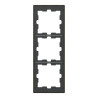 D-Life - cadre de finition - métal - mocca - 3 postes - MEG4030-6552 Schneider Electric