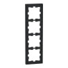 D-Life - cadre de finition - verre - noir - 4 postes - MEG4040-6503 Schneider Electric