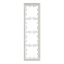 D-Life - cadre de finition - verre - blanc - 4 postes - MEG4040-6520 Schneider Electric