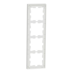 D-Life - cadre de finition - verre - blanc - 4 postes - MEG4040-6520 Schneider Electric