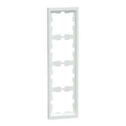 D-Life - cadre de finition - blanc lotus - 4 postes - MEG4040-6535 Schneider Electric