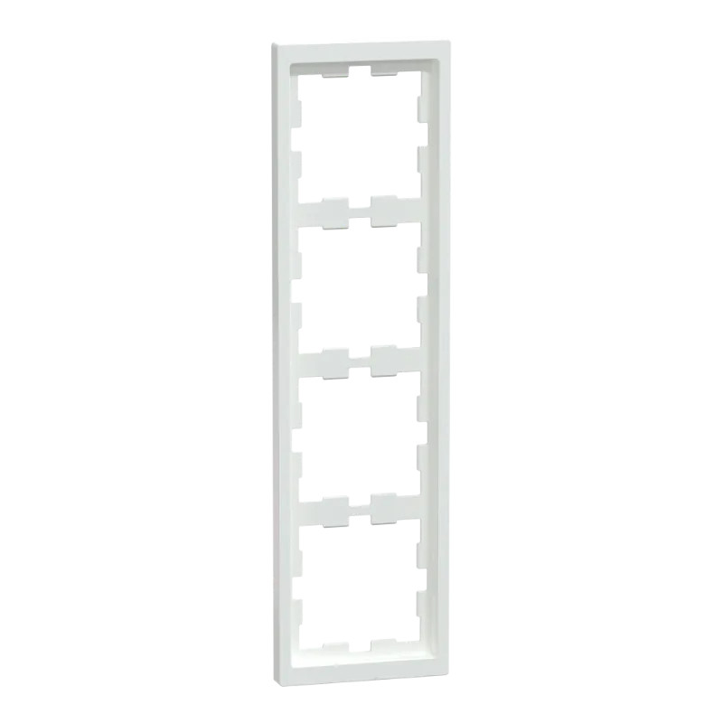 D-Life - cadre de finition - blanc lotus - 4 postes - MEG4040-6535 Schneider Electric