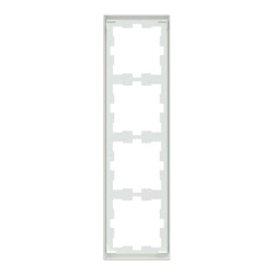 D-Life - cadre de finition - blanc lotus - 4 postes - MEG4040-6535 Schneider Electric