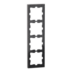 D-Life - cadre de finition - métal - nickel - 4 postes - MEG4040-6550 Schneider Electric