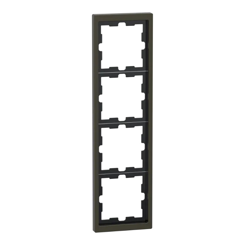 D-Life - cadre de finition - métal - mocca - 4 postes - MEG4040-6552 Schneider Electric