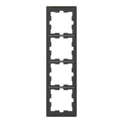 D-Life - cadre de finition - métal - mocca - 4 postes - MEG4040-6552 Schneider Electric