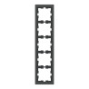 D-Life - cadre de finition - verre - noir - 5 postes - MEG4050-6503 Schneider Electric