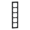 D-Life - cadre de finition - verre - noir - 5 postes - MEG4050-6503 Schneider Electric