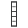 D-Life - cadre de finition - verre - noir - 5 postes - MEG4050-6503 Schneider Electric