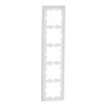 D-Life - cadre de finition - verre - blanc - 5 postes - MEG4050-6520 Schneider Electric