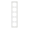 D-Life - cadre de finition - verre - blanc - 5 postes - MEG4050-6520 Schneider Electric