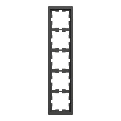 D-Life - cadre de finition - anthracite - 5 postes - MEG4050-6534 Schneider Electric