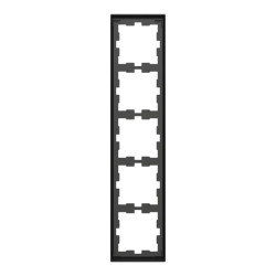 D-Life - cadre de finition - anthracite - 5 postes - MEG4050-6534 Schneider Electric