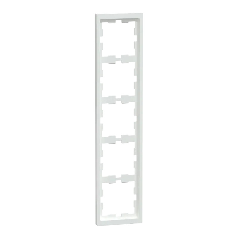 D-Life - cadre de finition - blanc lotus - 5 postes - MEG4050-6535 Schneider Electric