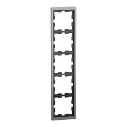 D-Life - cadre de finition - métal - nickel - 5 postes - MEG4050-6550 Schneider Electric