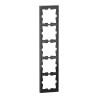 D-Life - cadre de finition - métal - nickel - 5 postes - MEG4050-6550 Schneider Electric