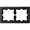 D-Life - cadre de finition - verre - noir - 2 postes - MTN4020-6503 Schneider Electric