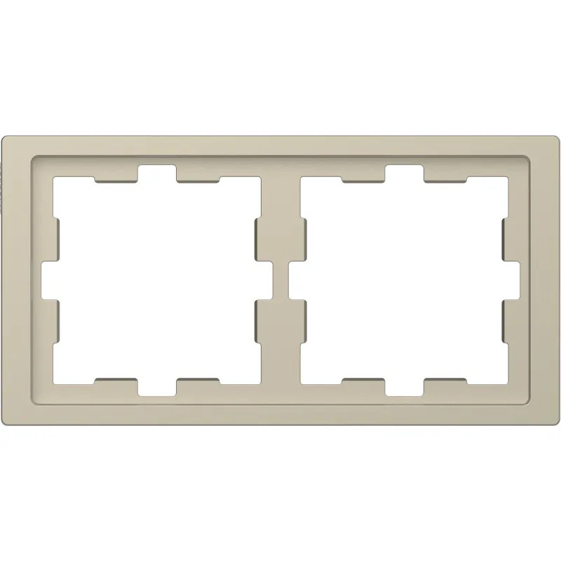 D-Life - cadre de finition - blanc sable - 2 postes - MTN4020-6533 Schneider Electric