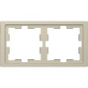 D-Life - cadre de finition - blanc sable - 2 postes - MTN4020-6533 Schneider Electric