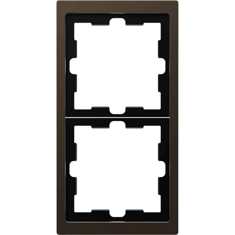 D-Life - cadre de finition - métal - mocca - 2 postes - MTN4020-6552 Schneider Electric