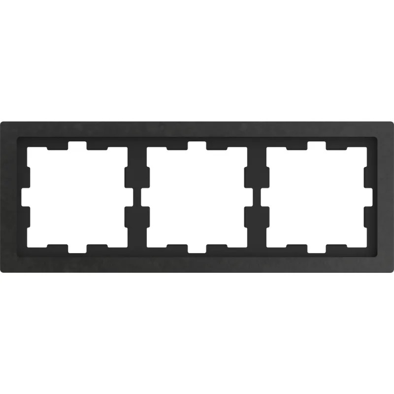 D-Life - cadre de finition - pierre - ardoise - 3 postes - MTN4030-6547 Schneider Electric