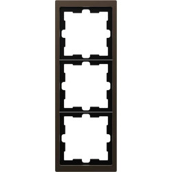 D-Life - cadre de finition - métal - mocca - 3 postes - MTN4030-6552 Schneider Electric