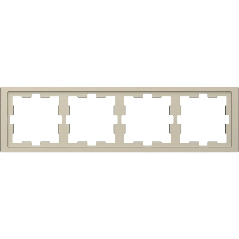 D-Life - cadre de finition - blanc sable - 4 postes - MTN4040-6533 Schneider Electric