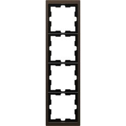 D-Life - cadre de finition - métal - mocca - 4 postes - MTN4040-6552 Schneider Electric