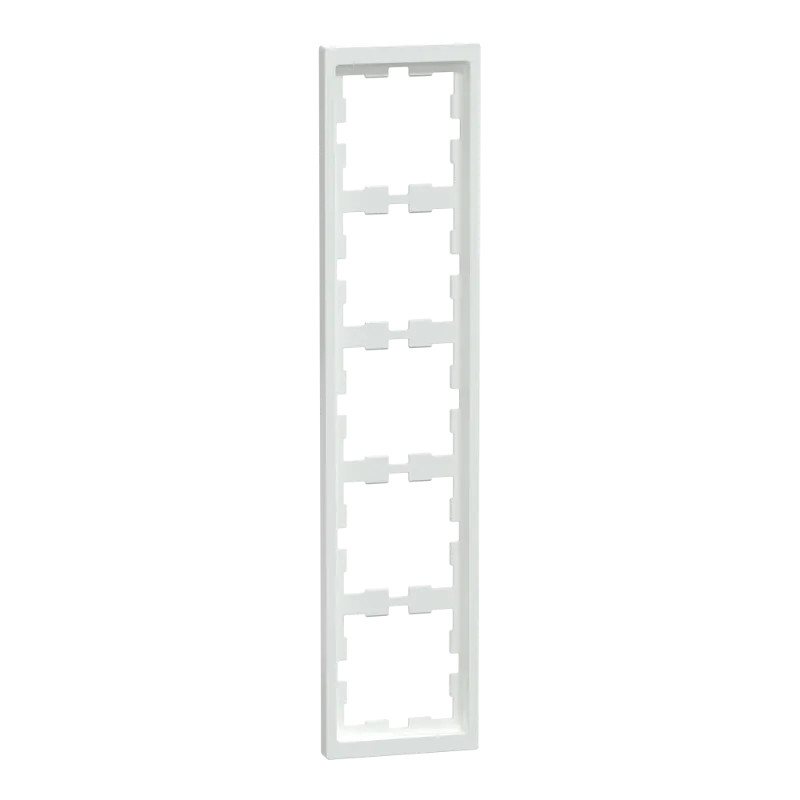 D-Life - cadre de finition - blanc lotus - 5 postes - MTN4050-6535 Schneider Electric