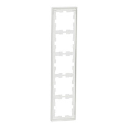D-Life - cadre de finition - blanc nordic mat - 5 postes - MTN4050-6537 Schneider Electric