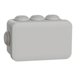 Mureva Box, boite de dérivation IP55 + embouts 105x65x55, gris - ENN05003 Schneider Electric