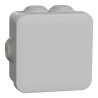 Mureva Box, boite de dérivation IP55 + embouts 80x80x45, gris - ENN05004 Schneider Electric