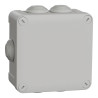 Mureva Box, boite de dérivation IP55 + embouts 105x105x55, gris - ENN05005 Schneider Electric