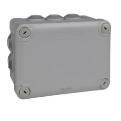 Mureva Box, boite de dérivation IP55 + embouts 150x105x80, gris - ENN05007 Schneider Electric