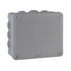 Mureva Box, boite de dérivation IP55 + embouts 175x150x80, gris - ENN05010 Schneider Electric