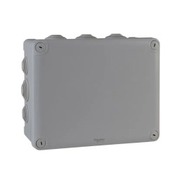 Mureva Box, boite de dérivation IP55 + embouts 225x175x100, gris - ENN05013 Schneider Electric