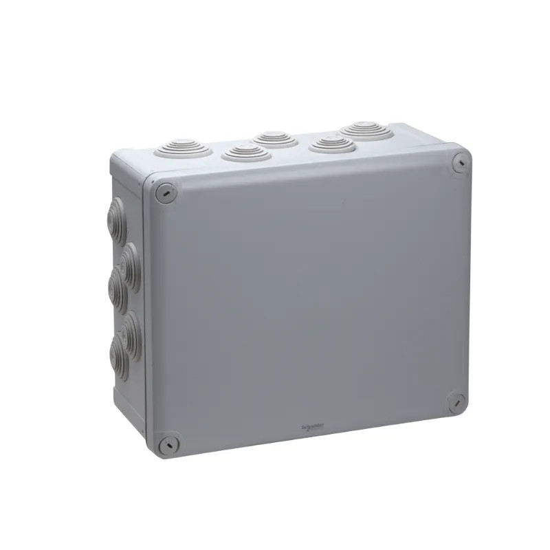 Mureva Box, boite de dérivation IP55 + embouts 275x225x120, gris - ENN05017 Schneider Electric