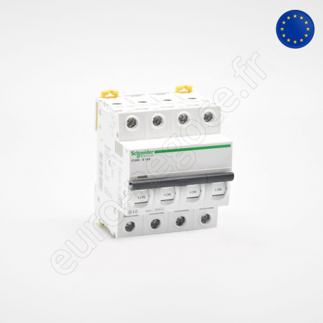 Disjoncteur iC60  - A9F76410 - IC60N DISJ 4P 10A B