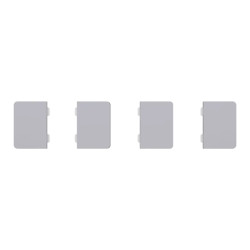 SpaceLogic KNX - D-Life - Dynamique - 4 touches petites - Acier - MTN6194-6036 Schneider Electric