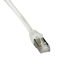 CORDON SFTP CAT6A 0,5m Blanc - ACTPC6ASFLS05WE Schneider Electric