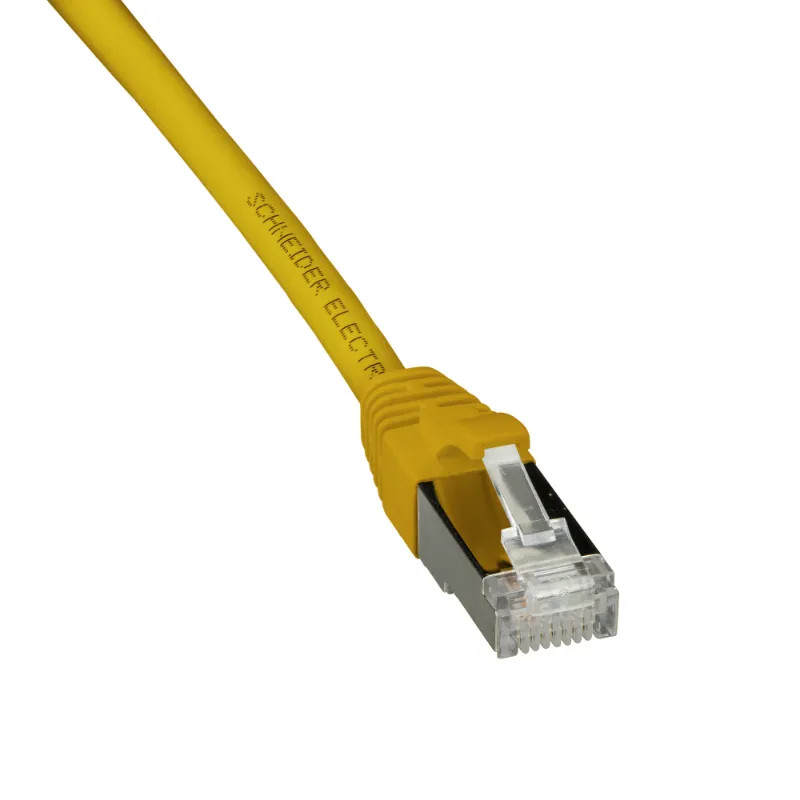CORDON SFTP CAT6A 0,5m Jaune - ACTPC6ASFLS05YL Schneider Electric