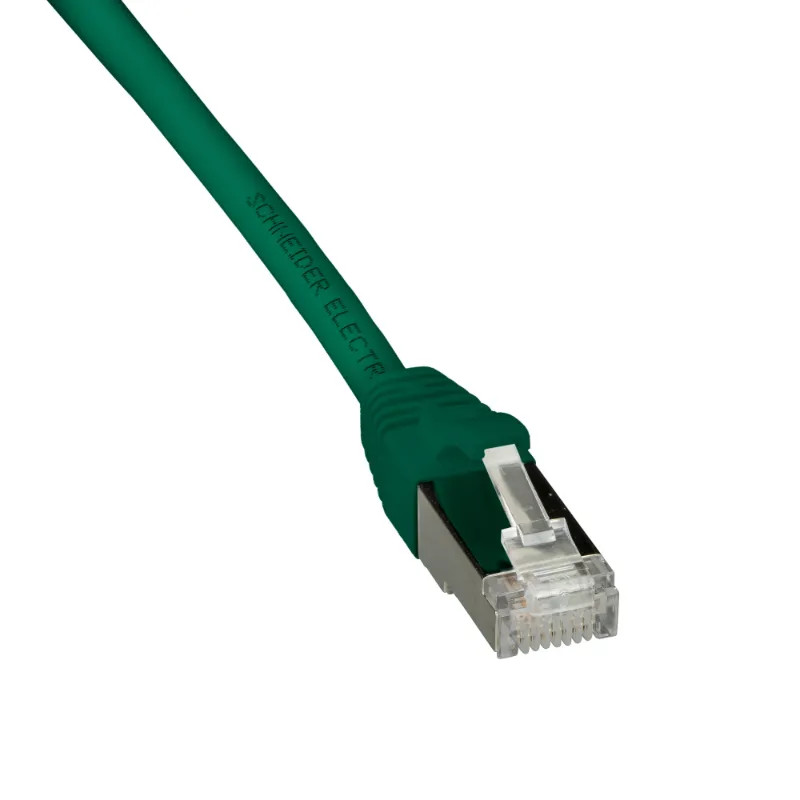 CORDON SFTP CAT6A 1m Vert - ACTPC6ASFLS10GR Schneider Electric