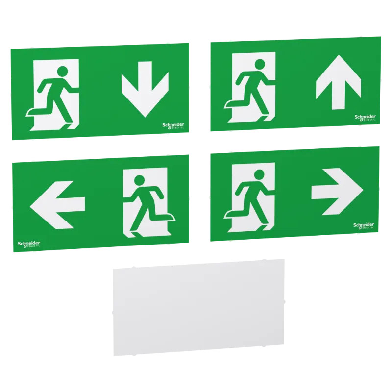 Exiway - Jeu de 5 Pictos de rechange Spot Smartbeam - OVA53234 Schneider Electric