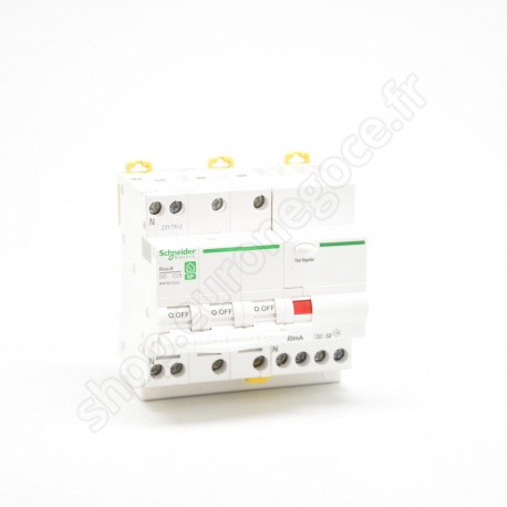 Circuit Breakers Resi9 / Dclic  - R9PDCS25 - Disj Diff XP 3P+N 25A 30mA Asi
