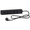 Odace - Rallonge multiprises 5 prises 2P+T - anthracite - 1,5m - ST9351B Schneider Electric