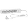 Odace - Rallonge multiprises 5 prises 2P+T - blanche - 1,5m - ST9351W Schneider Electric