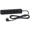 Odace - Rallonge multiprises 5 prises 2P+T - anthracite - 3m - ST9353B Schneider Electric