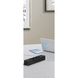 Odace - Rallonge multiprises 5 prises 2P+T - anthracite - 3m - ST9353B Schneider Electric