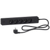 Odace - Rallonge multiprises 5 prises 2P+T - anthracite - 2USB - 1,5m - ST935U1B Schneider Electric