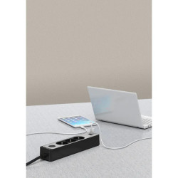 Multipr 5P 2USB 1,5m anthr/alu - ST935U1BA Schneider Electric